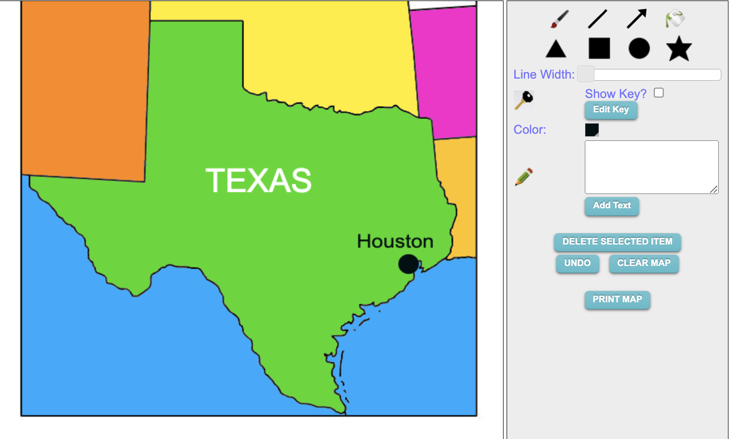 Make your Own Texas Map Online